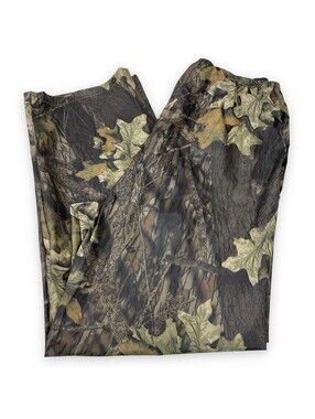 Columbia Mossy Oak Break Up PVC Nylon Pull On Rain Hunting Pants Size XL